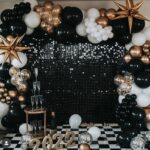 Black Sequin wall 2