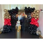 Black Sequin wall 4