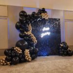 Black Sequin wall 7
