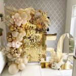 Gold Sequin wall 8